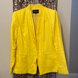 Lafayette 148 blazer, size 18, bright yellow